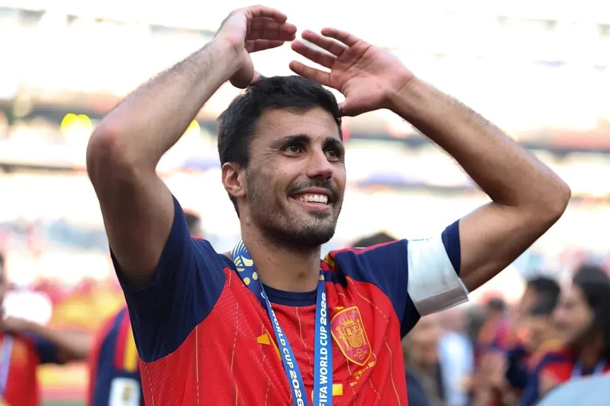 Jugador de España celebrando tras un partido