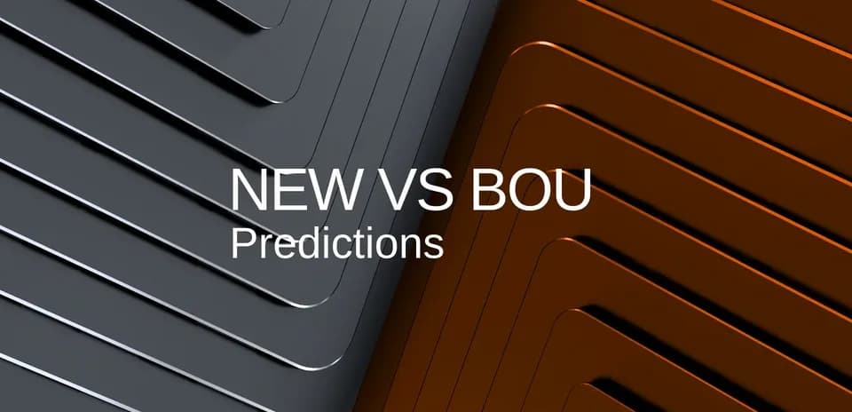 Texto sobre predicciones de NEW vs BOU
