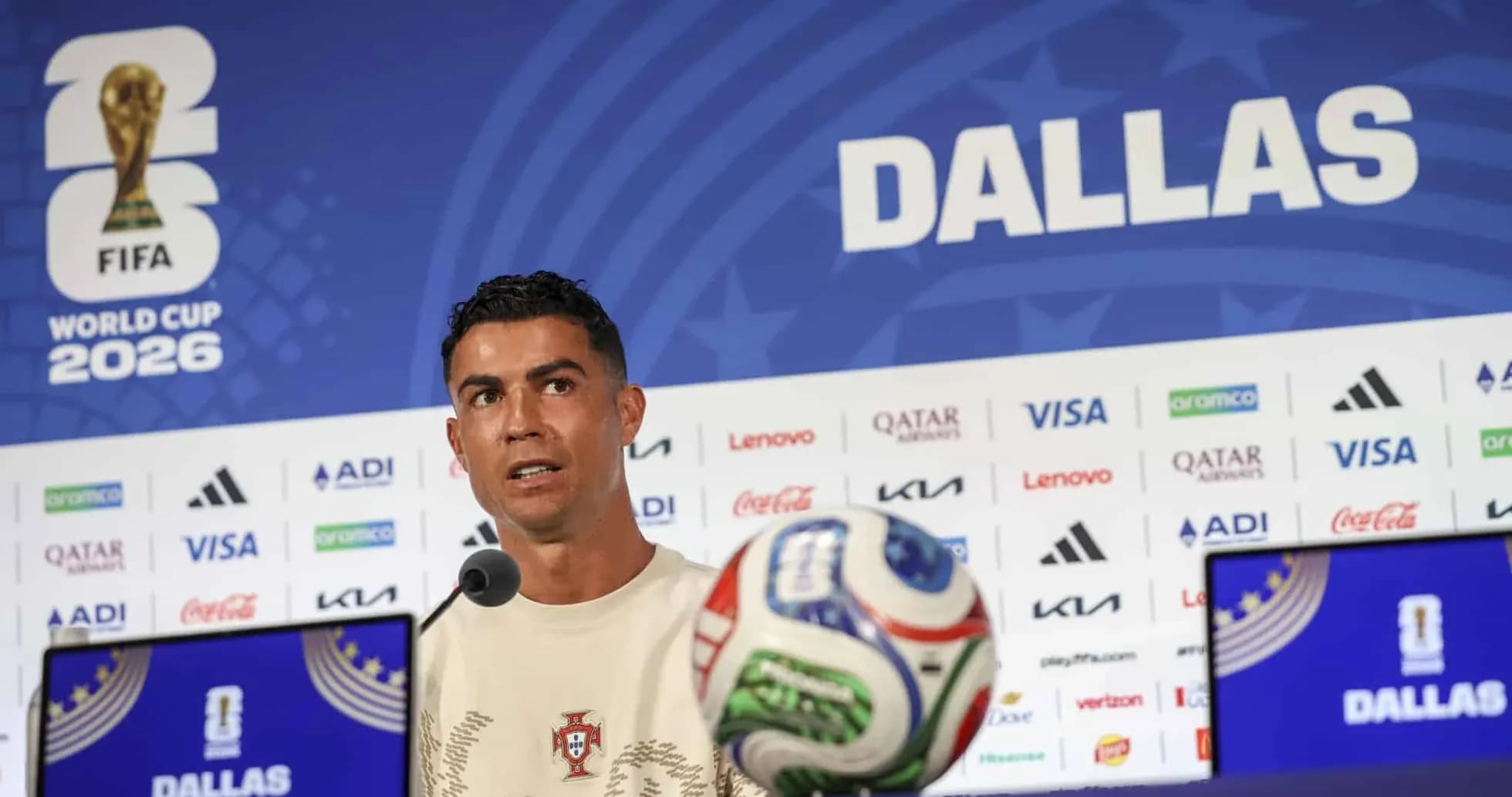 Cristiano Ronaldo en conferencia de prensa