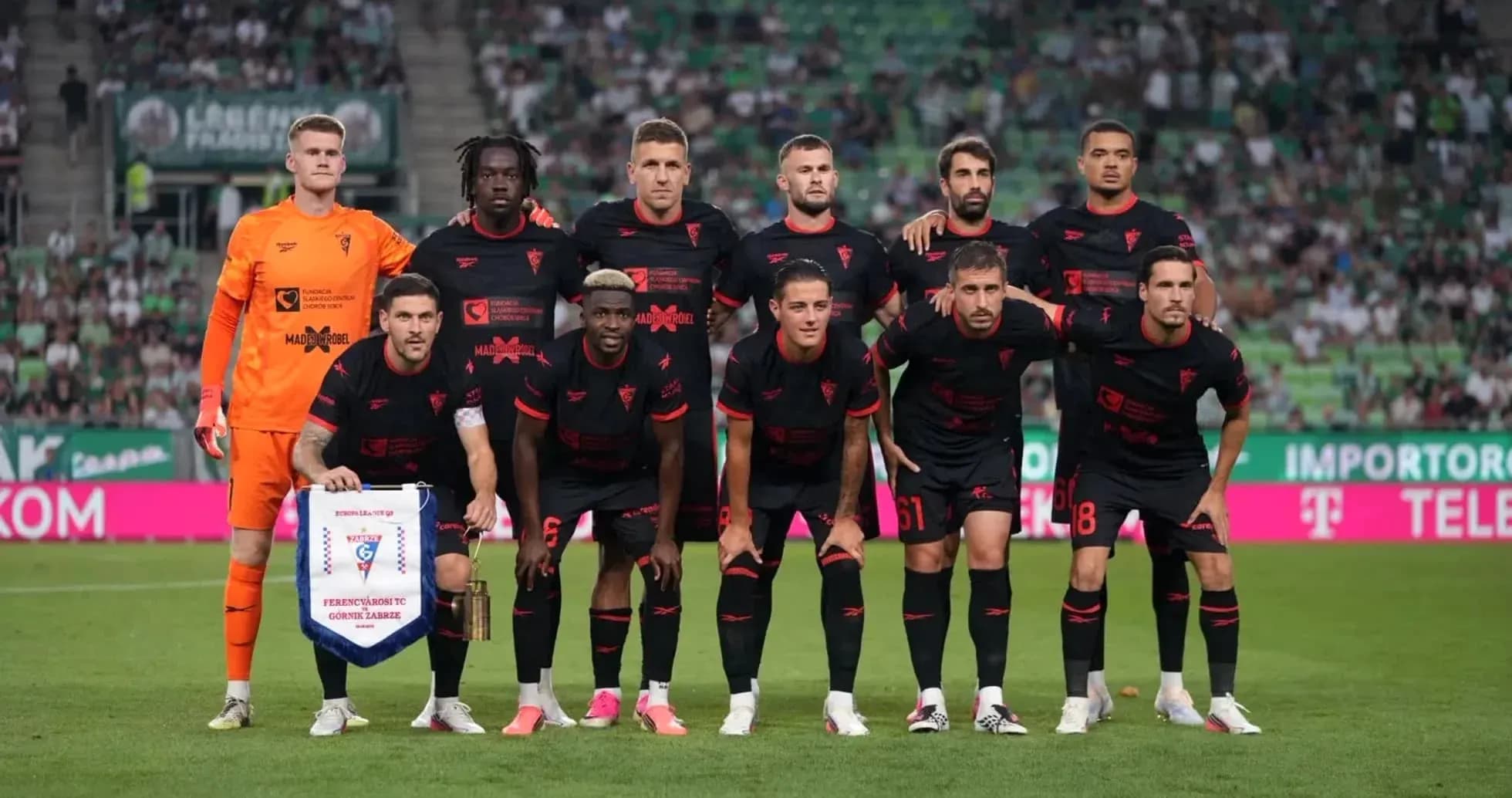 Equipo de Gornik Zabrze en el partido