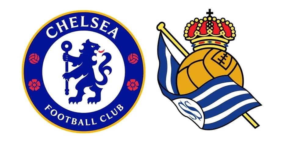 Logos de Chelsea FC y Real Sociedad