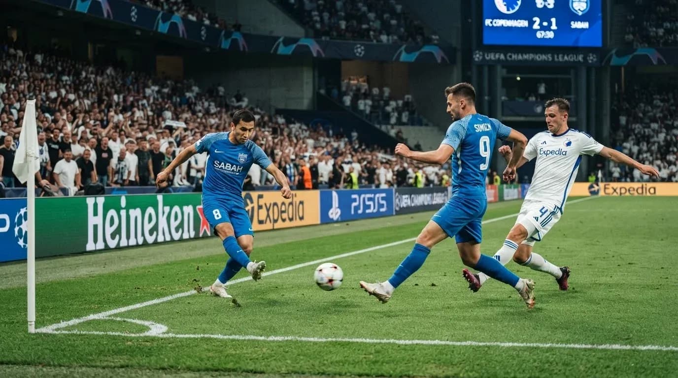 Jugadores de Sabah FA en acción durante el partido