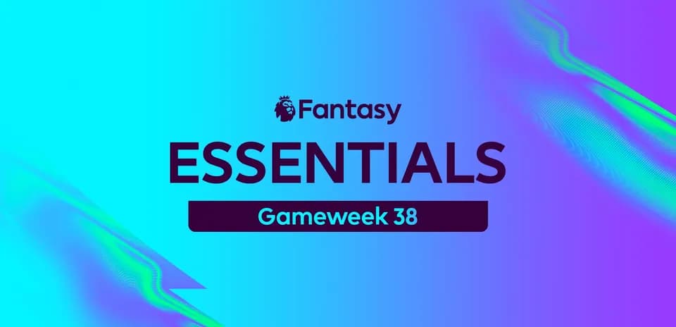 Gráfico colorido de Fantasy Essentials Gameweek 38