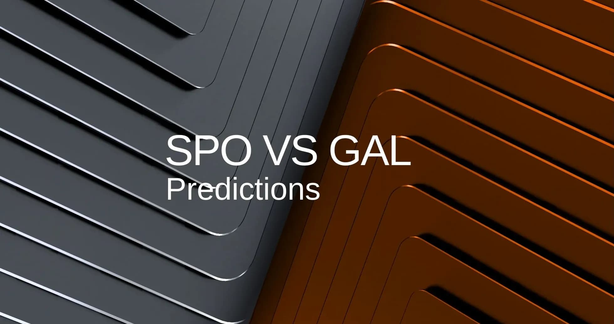 Fondo con texto de predicciones de SPO vs GAL