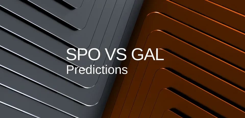 Fondo con texto de predicciones de SPO vs GAL