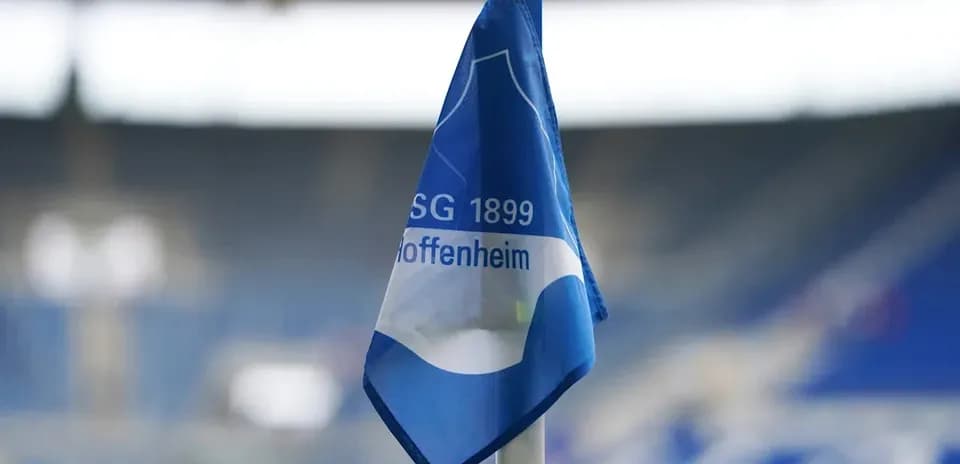 Bandera del equipo TSG 1899 Hoffenheim en el estadio