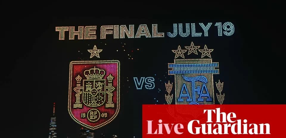 Anuncio del partido final entre España y Argentina