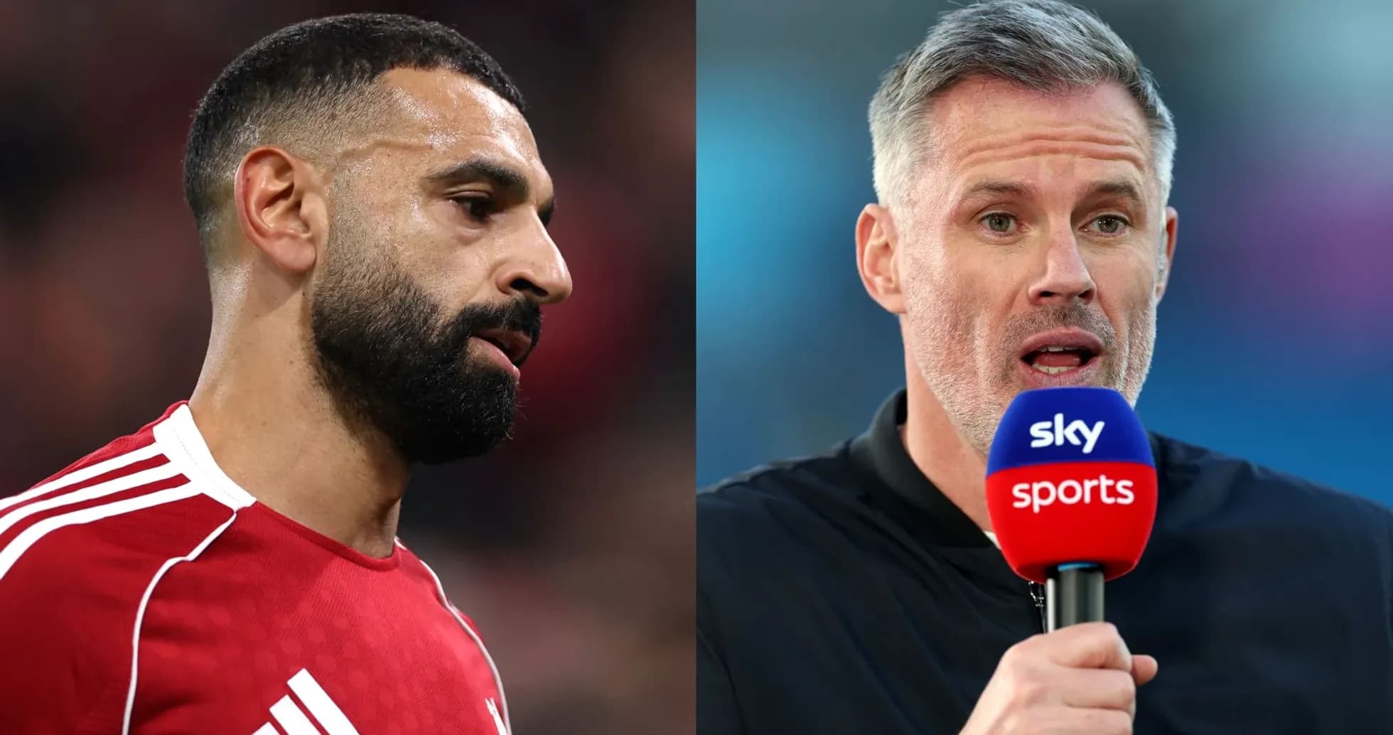 Mohamed Salah y Jamie Carragher en entrevista