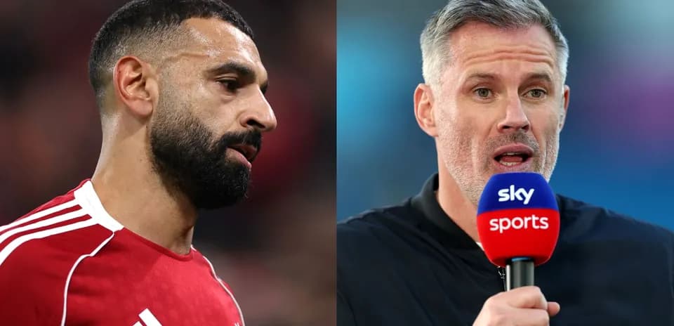 Mohamed Salah y Jamie Carragher en entrevista