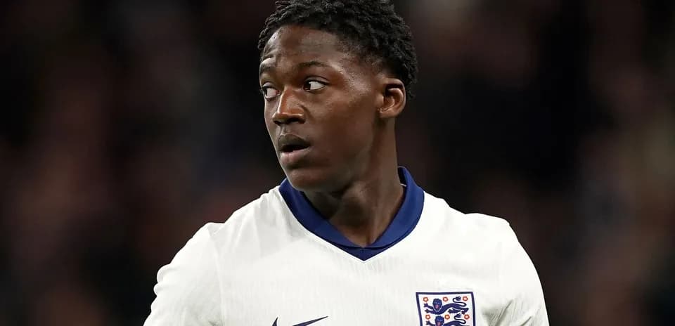 Jugador de Inglaterra en acción durante el partido