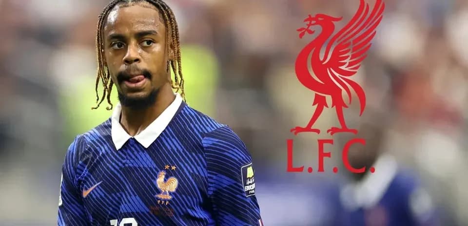 Jugador de Francia con uniforme en el campo