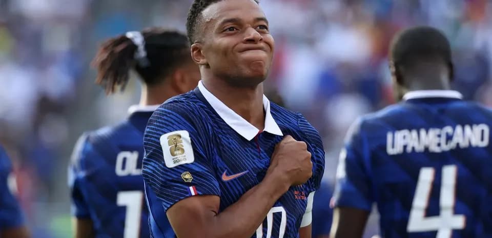 Kylian Mbappé celebrando en el Mundial 2026