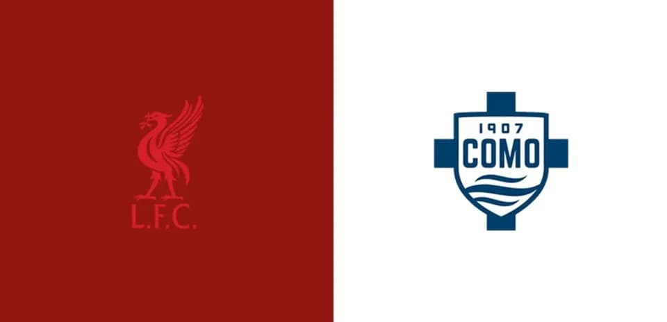 Logos de Liverpool FC y Como 1907 juntos