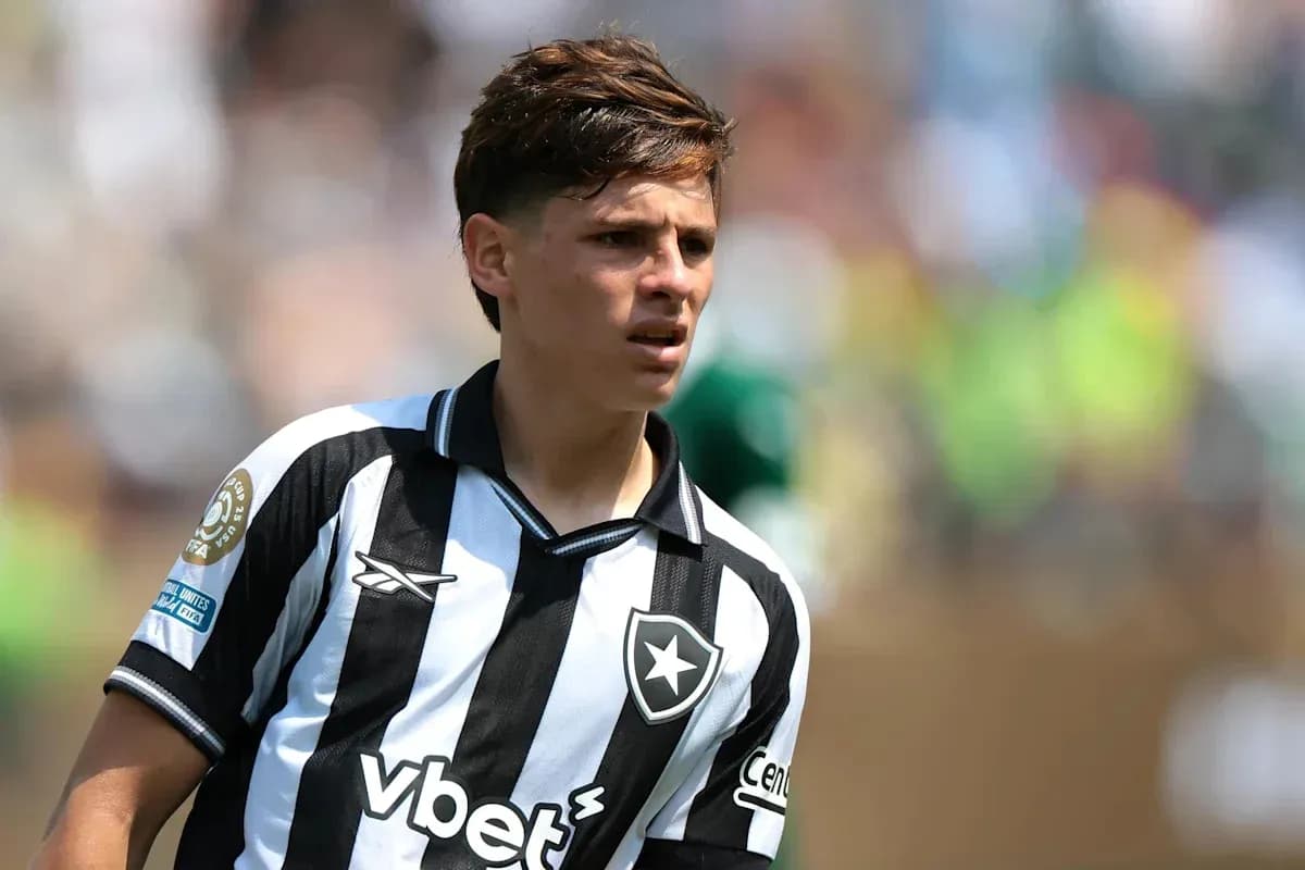 Jugador de Botafogo en el campo durante el partido
