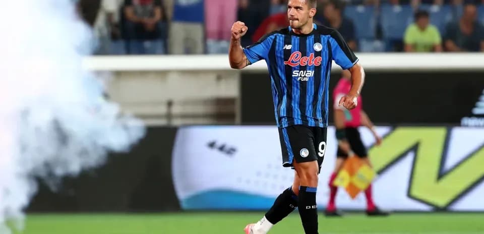 Jugador de Atalanta celebrando un gol