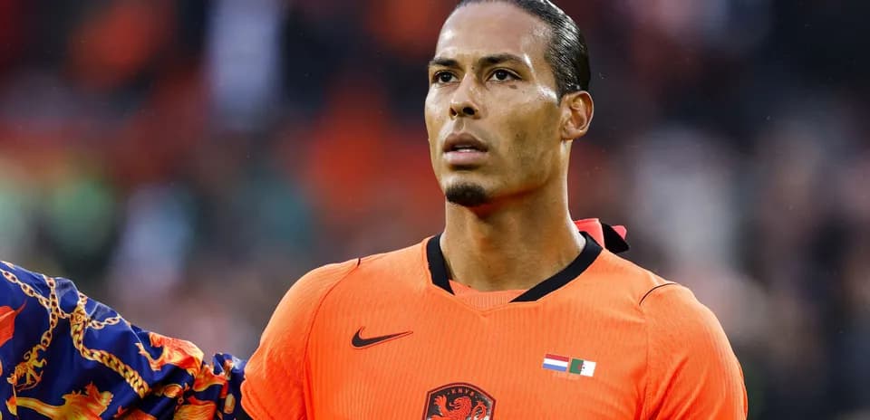 Jugador de los Países Bajos durante el partido