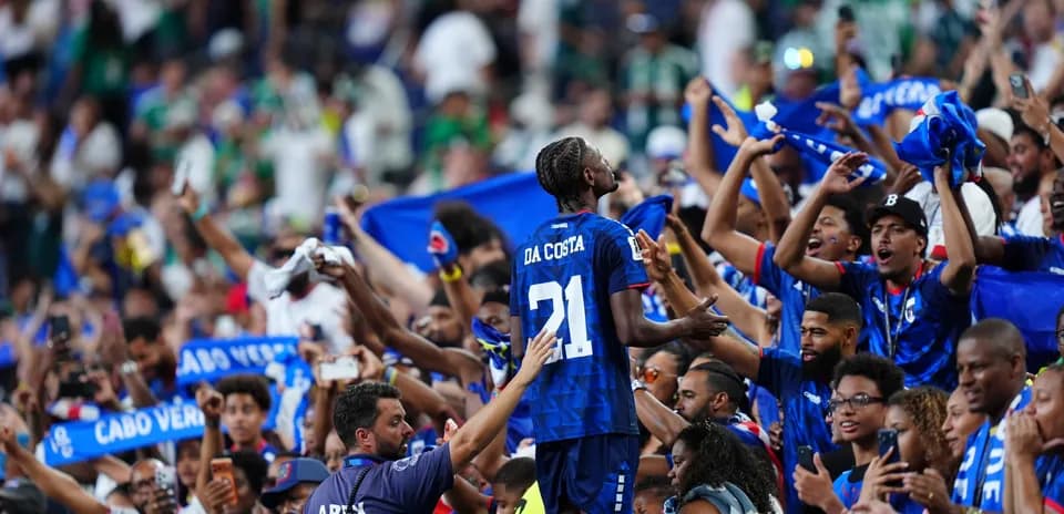 Celebración de los aficionados de Cabo Verde