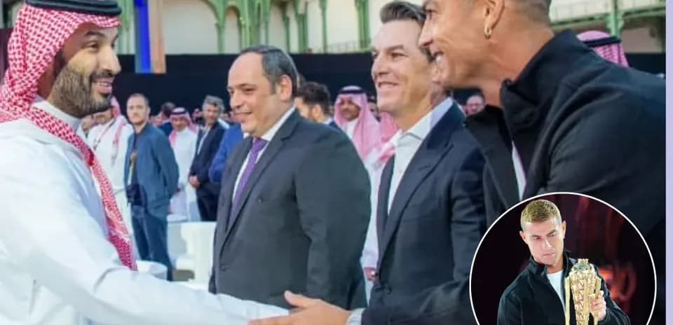 Encuentro entre figuras importantes en evento deportivo