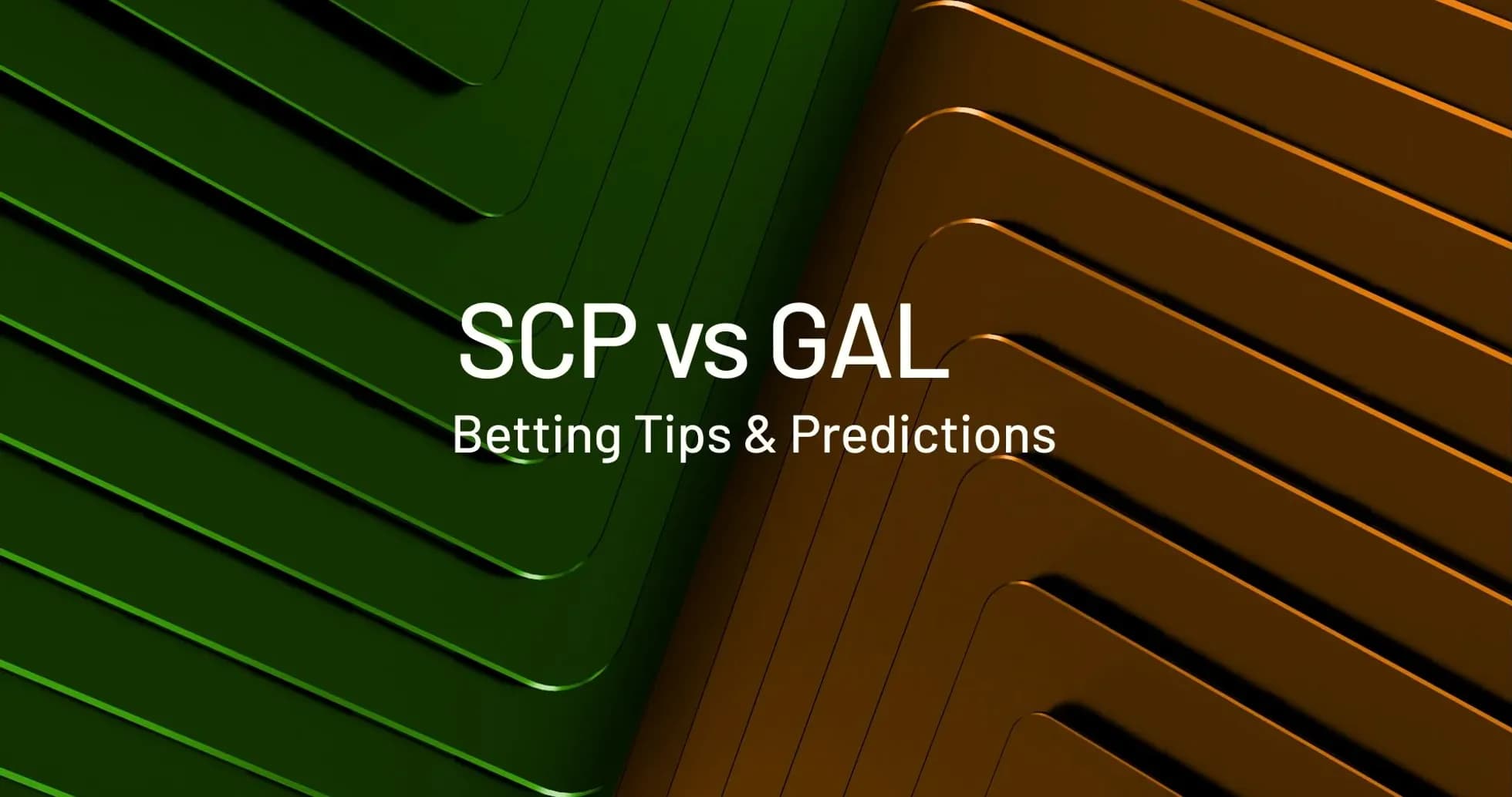 Fondo gráfico con texto sobre SCP vs GAL