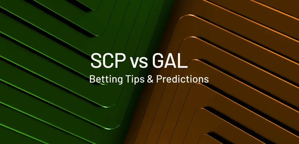 Fondo gráfico con texto sobre SCP vs GAL