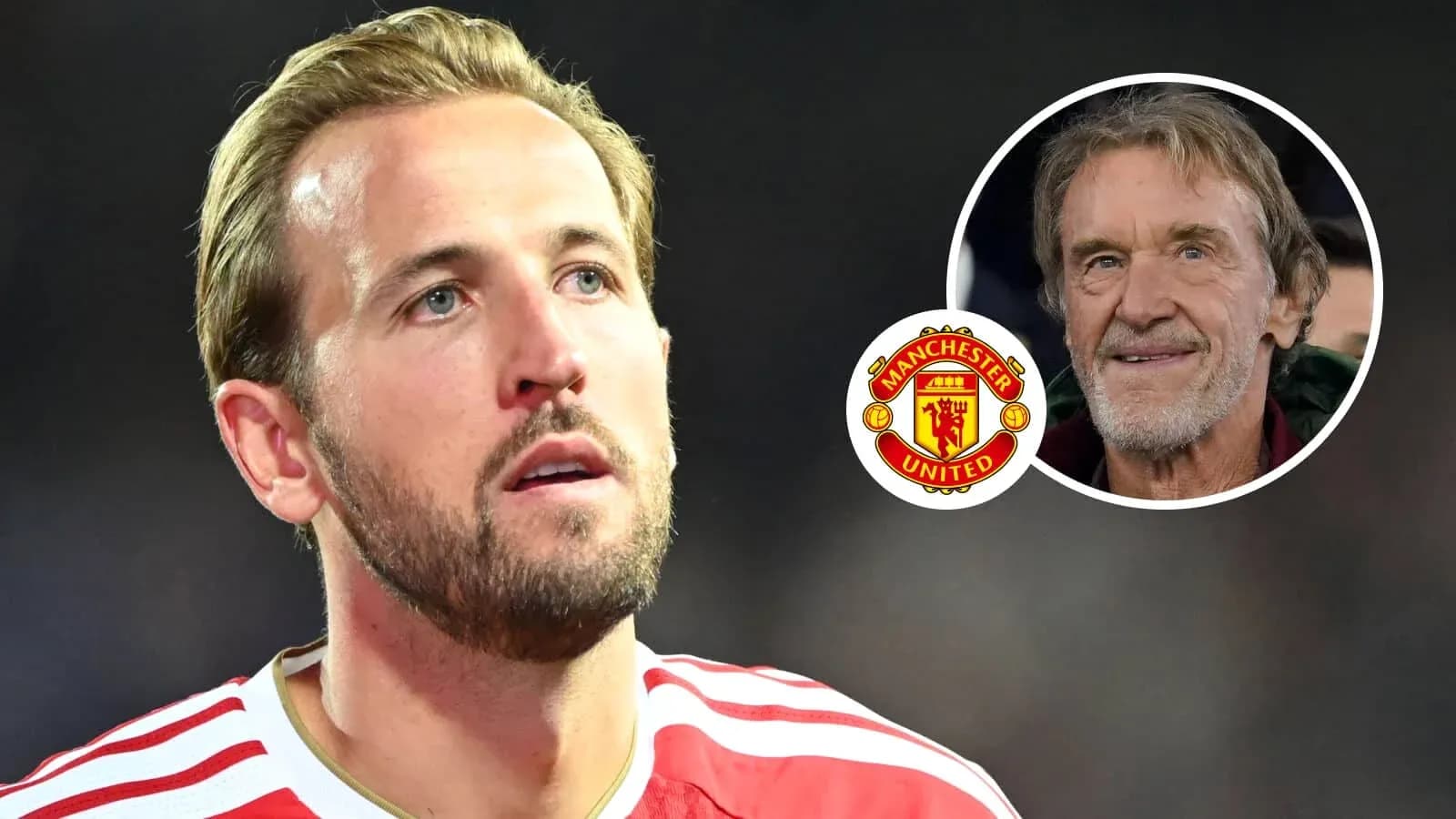 Jugador con camiseta de Manchester United mirando hacia arriba