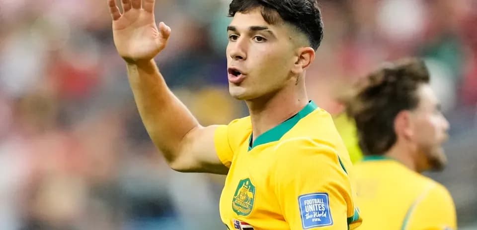 Jugador australiano saludando en el campo de juego