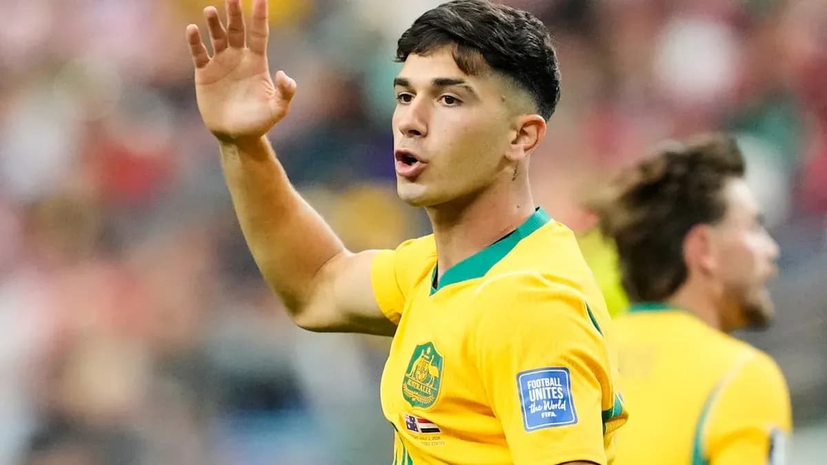 Jugador australiano saludando en el campo de juego