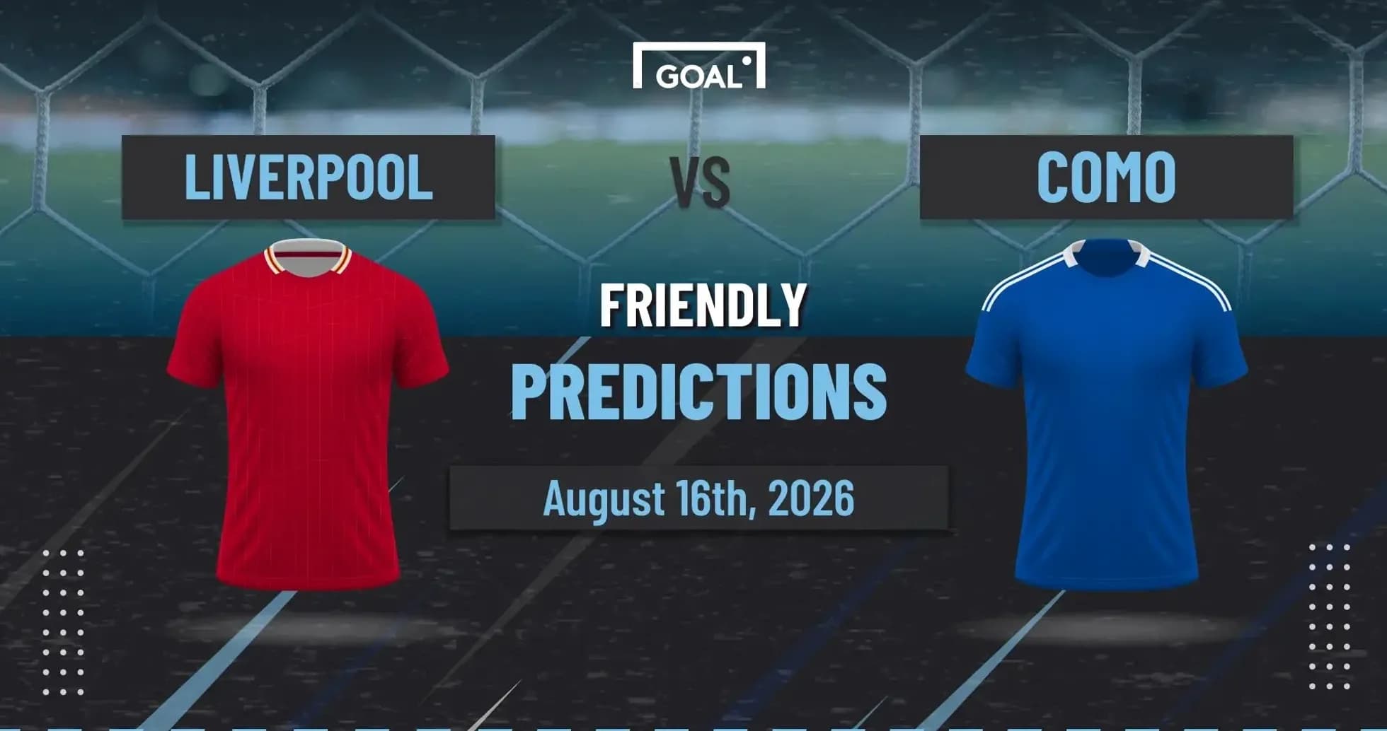 Liverpool vs Como, amistoso, predicciones, 16 de agosto 2026