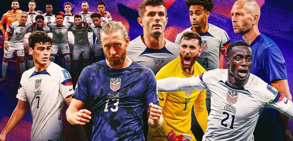 Jugadores de Estados Unidos en montaje gráfico