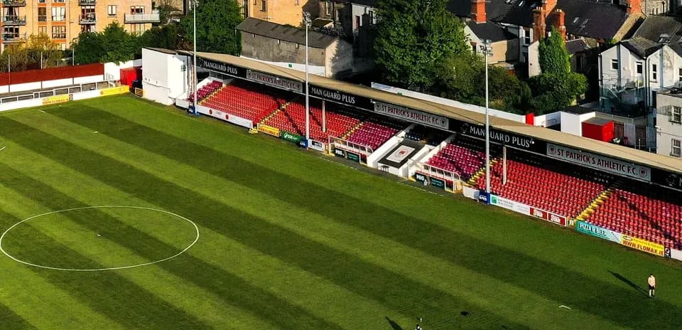 Vista del estadio de St Patrick's Athletic F.C.