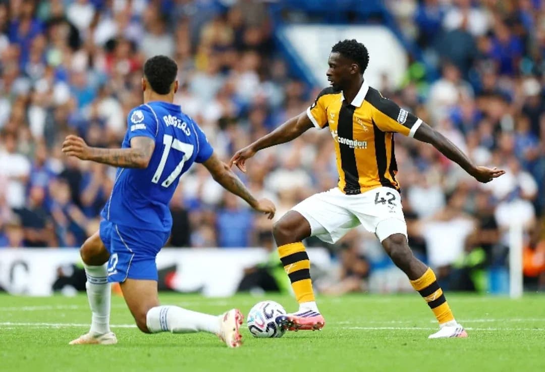 Jugador de Chelsea en acción contra Hull City