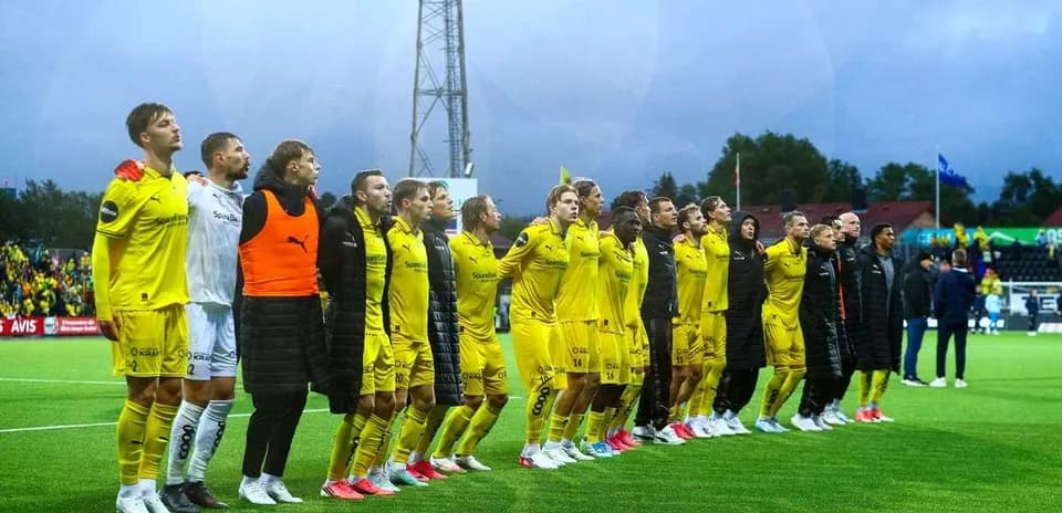Jugadores de Bodo/Glimt en el campo