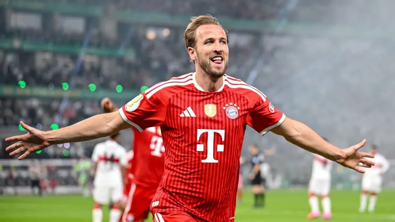 Jugador de Bayern Múnich celebrando un gol