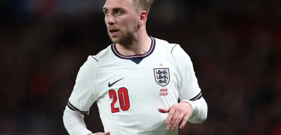 Jugador de Inglaterra en acción durante un partido