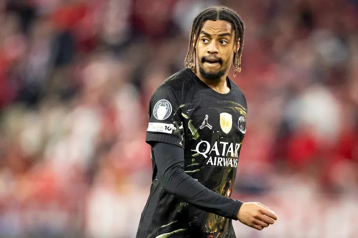 Jugador de PSG en acción durante el partido