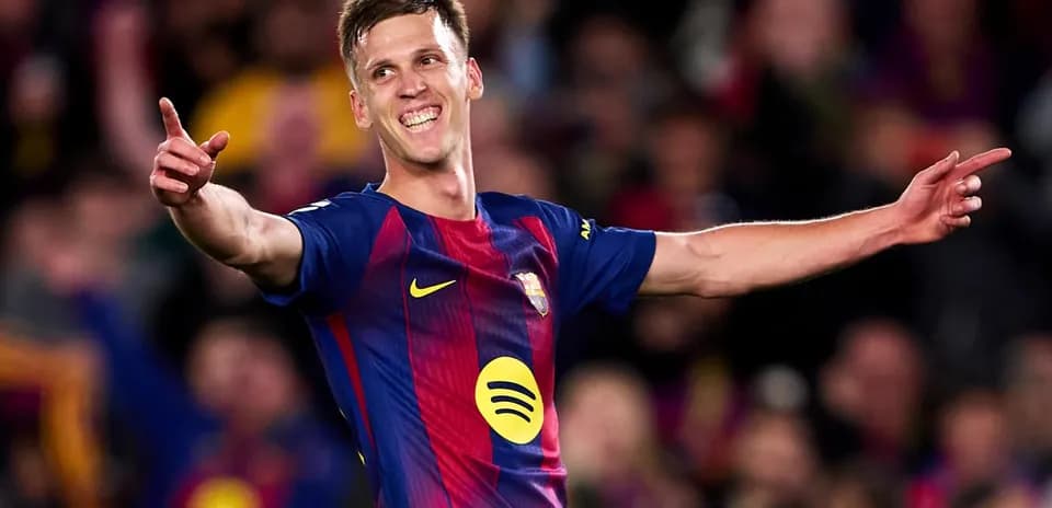 Jugador de Barcelona celebrando un gol