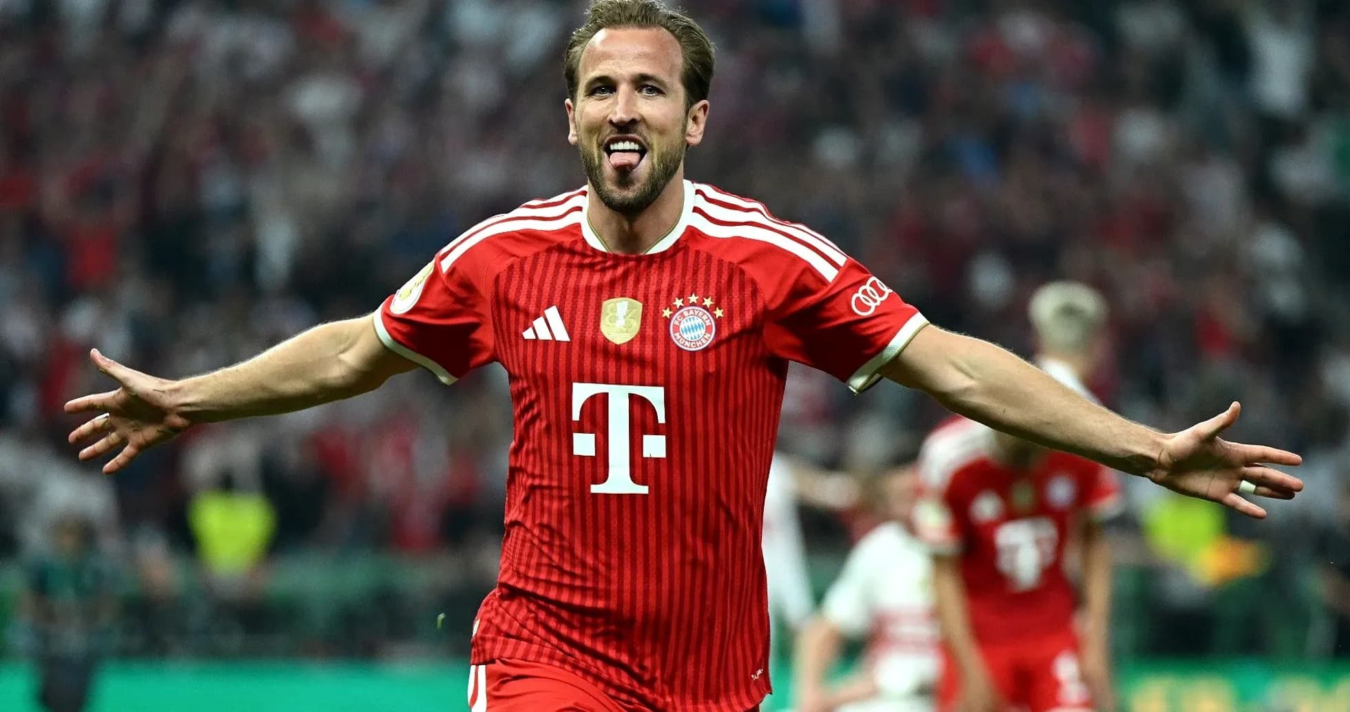 Jugador de Bayern Múnich celebrando un gol