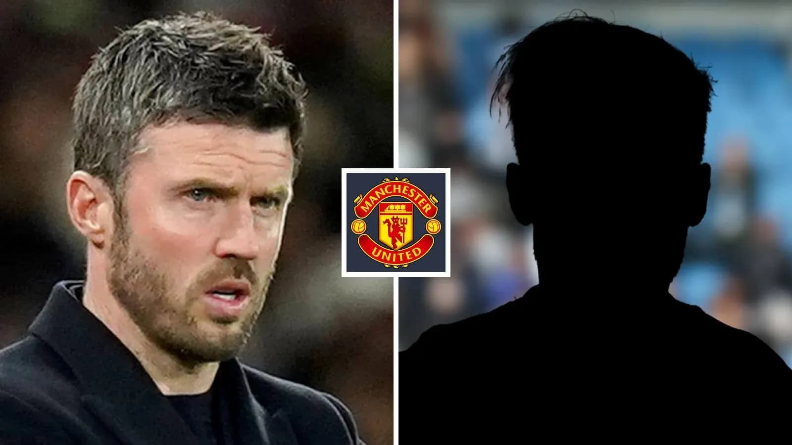 Entrenador de Manchester United junto a silueta de jugador