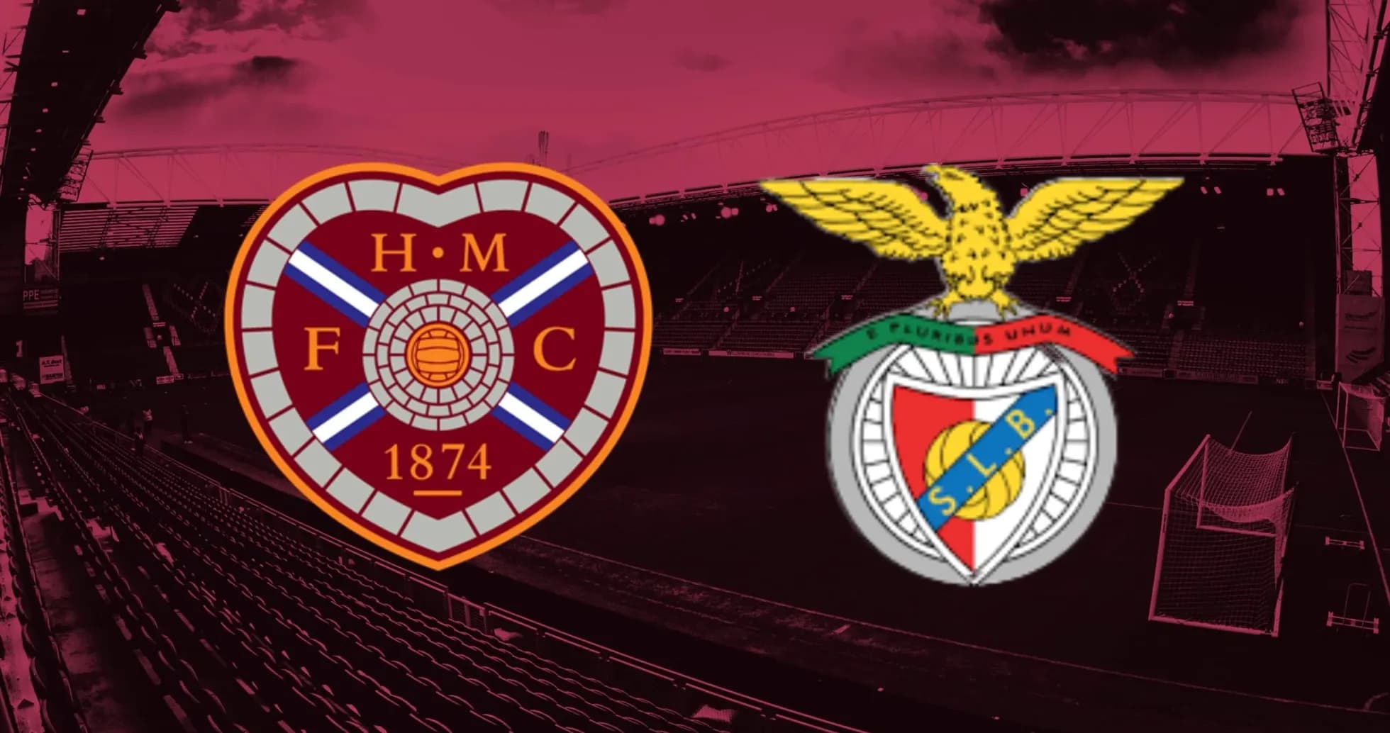 Logos de Benfica y Heart Of Midlothian