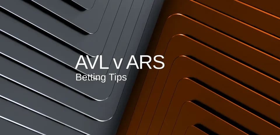 Diseño gráfico de consejos de apuestas para AVL v ARS