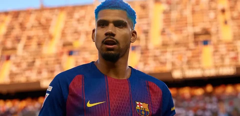 Jugador del FC Barcelona en el estadio