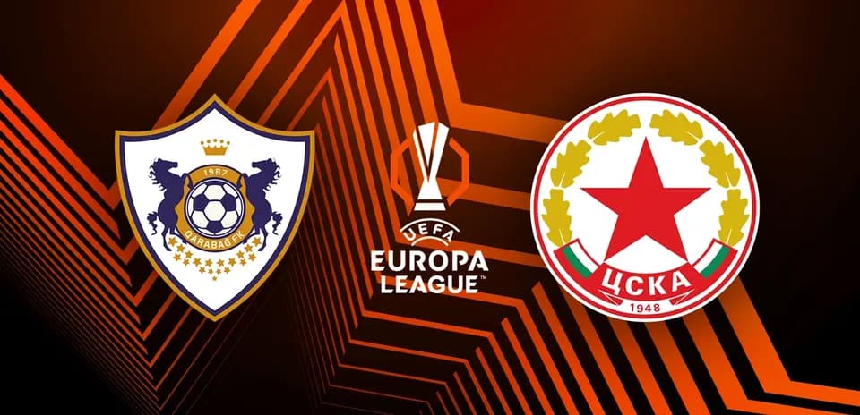 Logos de Qarabag y CSKA Sofia para Europa League