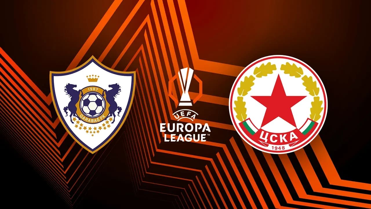 Logos de Qarabag y CSKA Sofia para Europa League