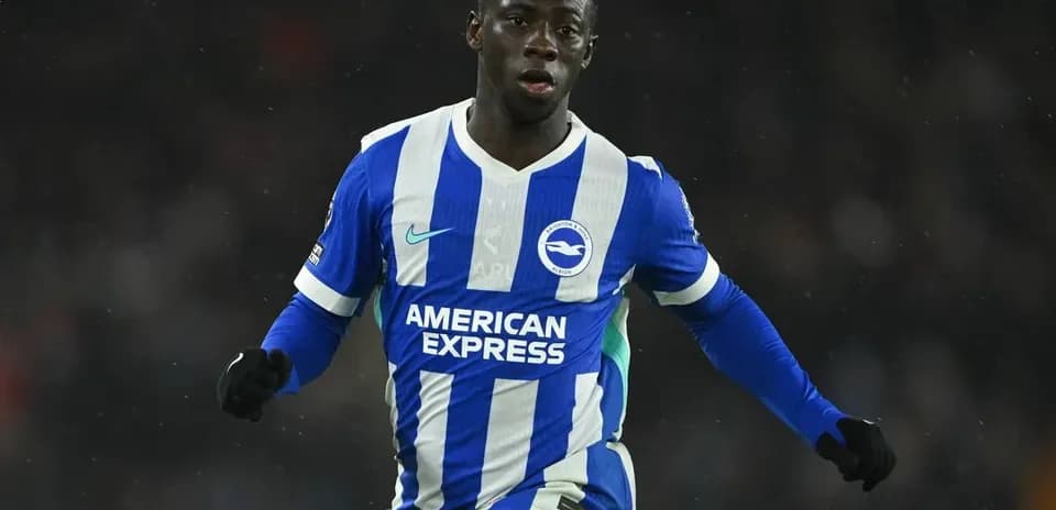 Jugador de Brighton celebrando durante un partido