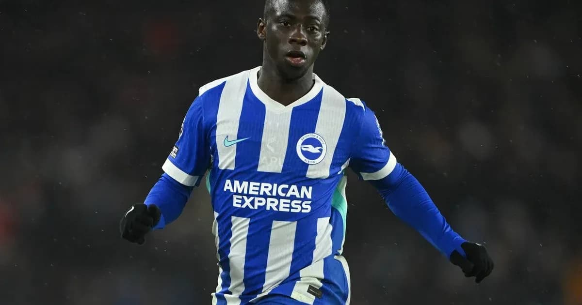 Jugador de Brighton celebrando durante un partido