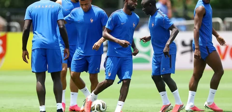Entrenamiento del equipo de Francia
