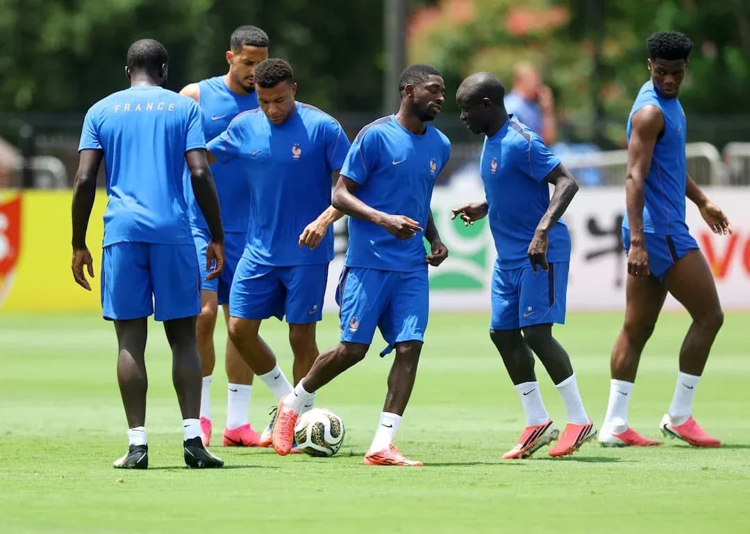 Entrenamiento del equipo de Francia