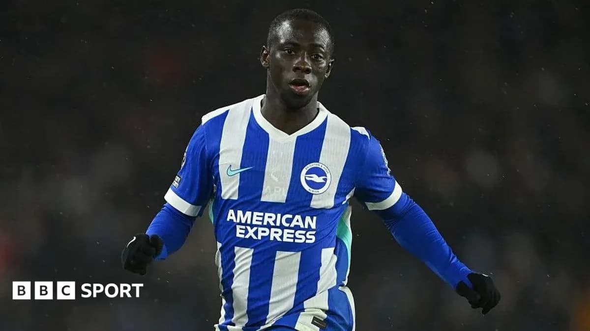 Jugador de Brighton celebrando una jugada en el campo