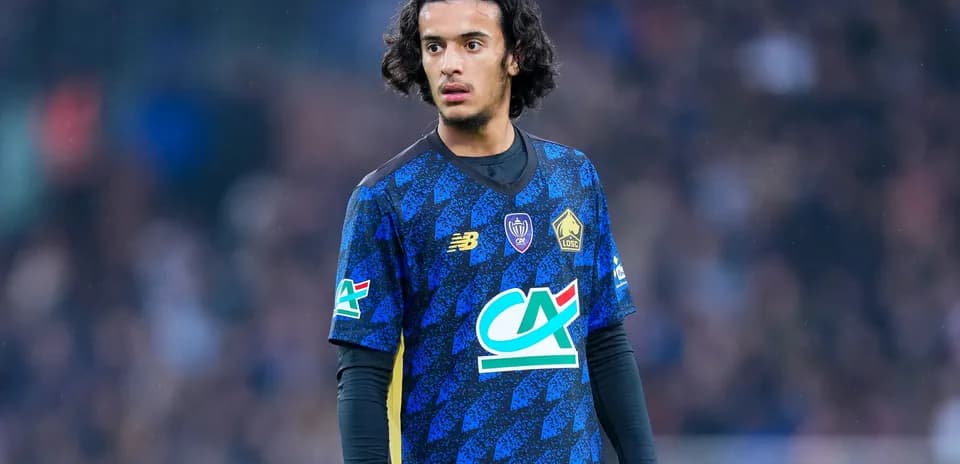 Jugador de Lille OSC en el campo durante partido