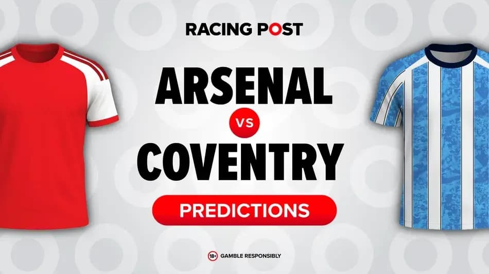 Camisetas de Arsenal y Coventry con predicciones